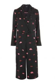 Lips Print Pyjama Jumpsuit at Topshop