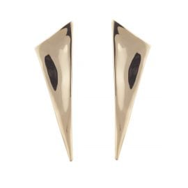 Liquid Gold Angled Pyramid Post Earring at Alexis Bittar