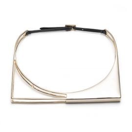 Liquid Gold Architectural Choker Necklace at Alexis Bittar