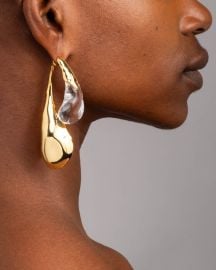 Liquid Lucite Front Back Scoop Earring at Alexis Bittar
