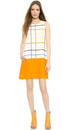 Lisa Perry Windowpane Combo Dress at Shopbop