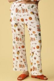 Lisa Says Gah Nora Cotton Linen Pull On Pants at Anthropologie