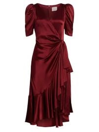 Lisa Silk Satin Midi Dress by Cinq a Sept at Saks Fifth Avenue