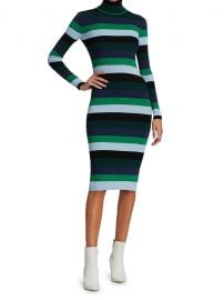 Lisa Striped Knit Turtleneck Dress by Staud at Saks Fifth Avenue