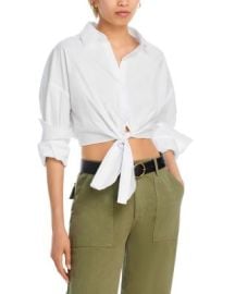 Lisa Tie Front Top at Bloomingdales