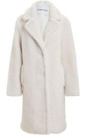 Lisen Faux Shearling Teddy Coat by Stand Studio at Intermix