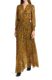 Lisi Print Long Sleeve Shirtdress at Nordstrom