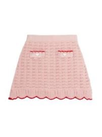 Little Girl\'s & Girl\'s Textured Knit Heart Detail Skirt - Pink - at Saks Fifth Avenue