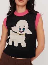 Little Lamb Knitted Vest Lazy Oaf at Lazy Oaf