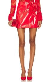 Liva Faux Leather Skirt at Revolve