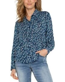 Liverpool Los Angeles Printed Blouse Bloomingdale39s at Bloomingdales