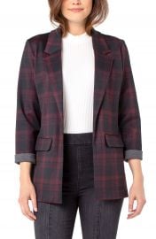 Liverpool Tartan Plaid Boyfriend Blazer   Nordstrom at Nordstrom