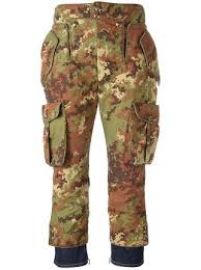 Livery Tenent Icon Cropped Camouflage Trousers by Dsquared2 at Farfetch