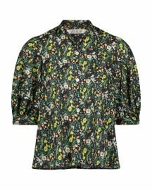 Livia Blouse in Floral Cotton CHRISTINE ALCALAY at Christine Alcalay
