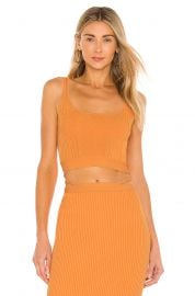 Liyana Compact Rib Top at Revolve