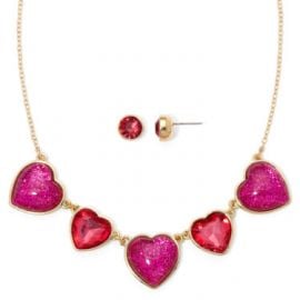 Liz Claibrne Crystal Heart Necklace at JC Penney