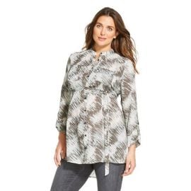 Liz Lange for Target Maternity Printed Button-down Tunic at Target