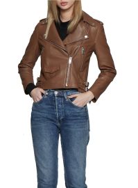 Liz Leather Crop Moto Jacket at Nordstrom Rack