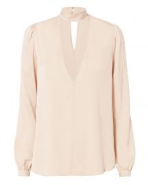 Liza Choker Neck Blouse at Intermix