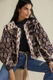 Llani Quilted Patchwork Kimono Jacket at Anthropologie