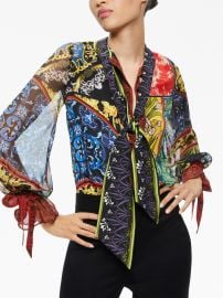 Lloyd graphic-print blouse at Farfetch