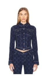 Loba Tulipania Denim Jacket In Indigo Blue at Revolve