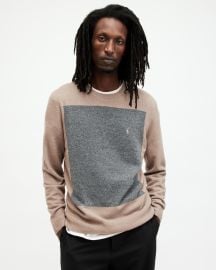 Lobke Knitted Ramskull Crew Neck Jumper CHESTNUT TAUPE ALLSAINTS US at All Saints