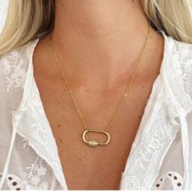 Lock Link Necklace Over The Moon at Over The Moon