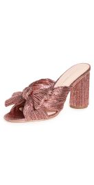 Loeffler Randall Penny Pleated Bow Sandals at Shopbop