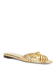 Loeffler Randall Womens Izzie Knot Flat Slide Sandals Bloomingdales at Bloomingdales