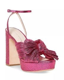 Loeffler Randall Womens Natalia Pleated Platform High Heel Sandals Bloomingdales at Bloomingdales