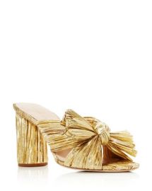 Loeffler Randall Womens Penny Pleated High Heel Slide Sandals   Bloomingdales at Bloomingdales