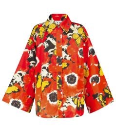 Loewe - Floral shirt jacket at Mytheresa