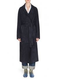 Loewe - Long Suede Belted Coat at Saks Fifth Avenue