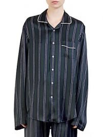 Loewe - Stripe Silk Pajama Shirt at Saks Fifth Avenue