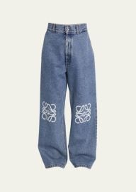 Loewe Anagram Baggy Jeans - at Bergdorf Goodman