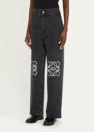Loewe Anagram Baggy Jeans at Bergdorf Goodman