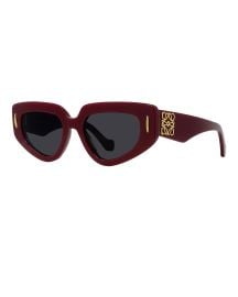 Loewe Anagram Sunglasses in Shiny Red Smoke FWRD at FWRD