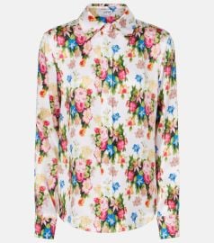 Loewe Floral Silk Cotton Shirt at Mytheresa