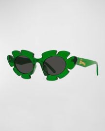 Loewe Flower Injected Plastic Cat-Eye Sunglasses at Neiman Marcus