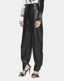 Loewe Lambskin Leather Balloon Trousers at Neiman Marcus