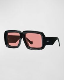 Loewe Oversized Square Monochromatic Sunglasses at Neiman Marcus