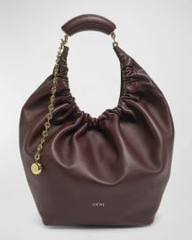 Loewe Squeeze Medium Shoulder Bag in Napa Leather at Neiman Marcus