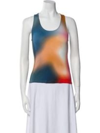 Loewe Tie Dye Print Scoop Neck Top at The Real Real