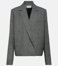 Loewe Wool Cropped Blazer and Pants at Mytheresa