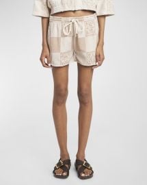 Loewe X Paula Ibiza Anagram Checker Towelling Pull On Shorts at Neiman Marcus