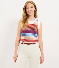 Loft Striped Sweater Shell at Loft