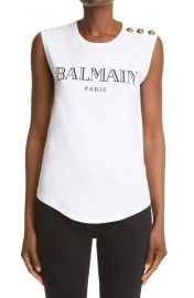 Logo Button Tank Top at Nordstrom