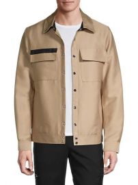 Logo Cotton-Blend Jacket by Karl Lagerfeld at Saks Off 5th