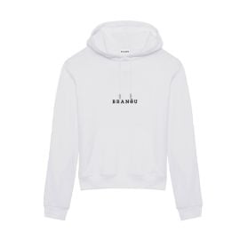 Logo Hoodie White  at Branëu